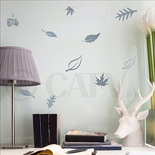 Caramel Wall Sayings Vinyl Lettering Set of 24 Fall Leaves art decal quote sticker home decal 